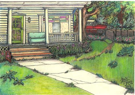 Porch Drawing at PaintingValley.com | Explore collection of Porch Drawing