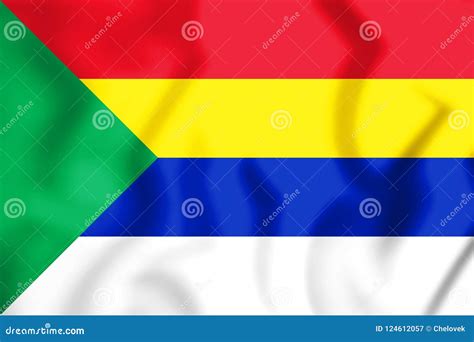 3D Flag of the Druze People. Stock Illustration - Illustration of druze ...