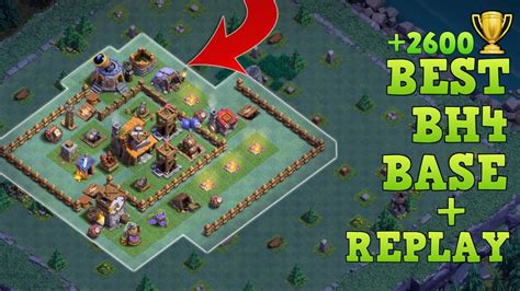 Builder Hall 4 Base / BH4 Builder Base + Defense Replay / Anti 2 Star ...