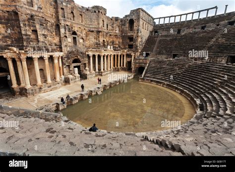 Syria, Daraa Governorate, Bosra, Roman Theater Stock Photo - Alamy