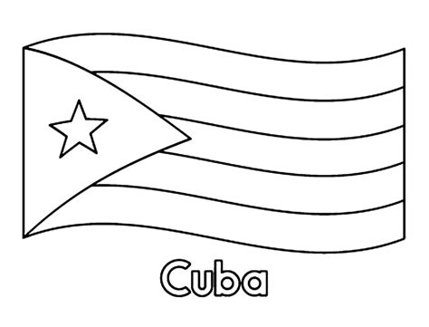 Printable Cuba Flag