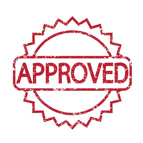 stamp approved with red text 638880 Vector Art at Vecteezy