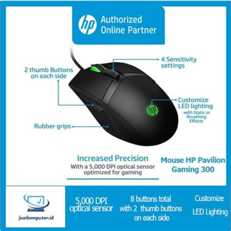 Jual HP Pavilion Gaming Mouse 300 - Jakarta Pusat - jualkomputer.id | Tokopedia