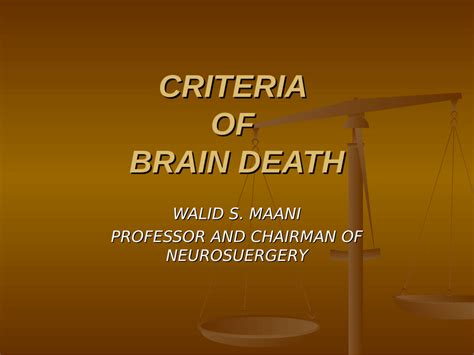 (PDF) Criteria of Brain Death