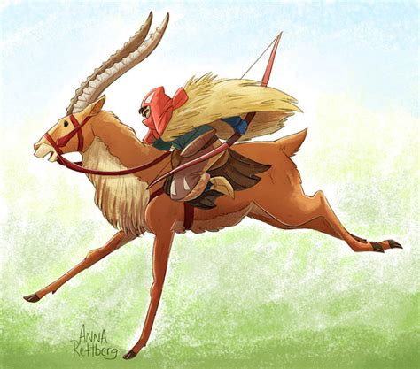 Ashitaka and Yakul - Princess Mononoke Fan Art (38817474) - Fanpop