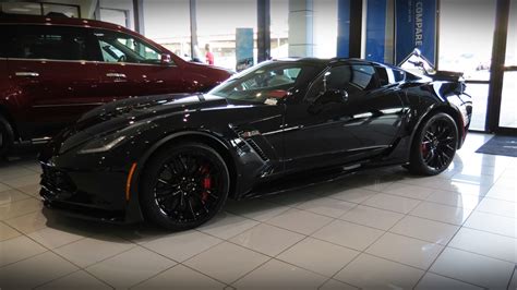 Black Z06 Z07 with Exposed Carbon Fiber Hood - Beautiful!