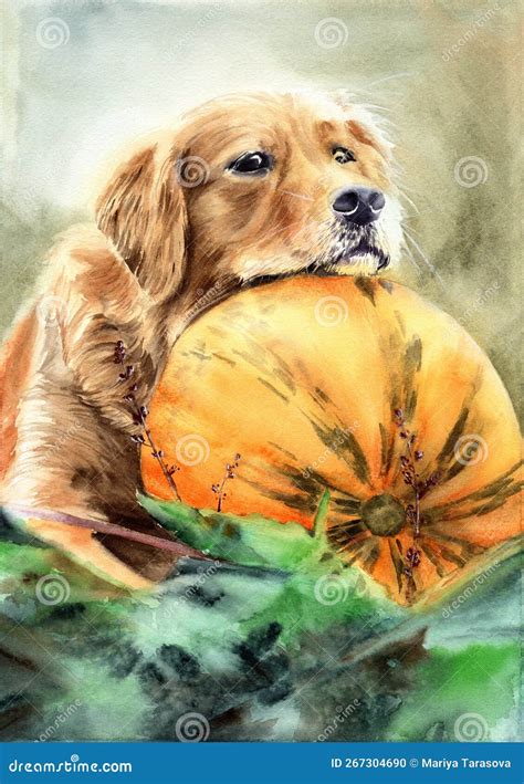 Golden Retriever Puppy Watercolor Stock Photos - Free & Royalty-Free Stock Photos from Dreamstime