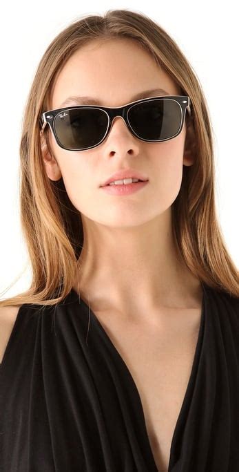 Lyst - Ray-Ban New Wayfarer Sunglasses in Black