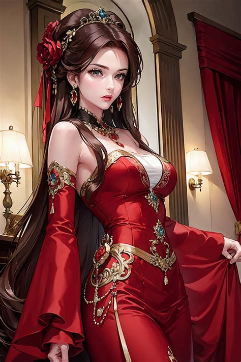 Lady in Red by saberclaw1x on DeviantArt