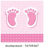 Baby Footprints Pink Clipart Free Stock Photo - Public Domain Pictures