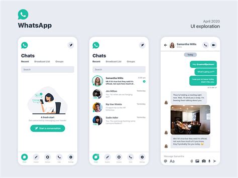 WhatsApp Chats | UI Exploration by Ricardo Llanes Jr. on Dribbble