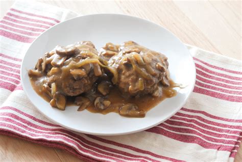 Hamburger Steak with Mushroom Gravy