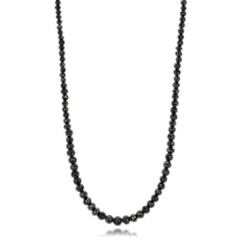 Black Diamond Necklace #100849 - Seattle Bellevue | Joseph Jewelry