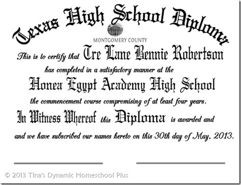 Editable Homeschool Diploma Template | Review Home Co