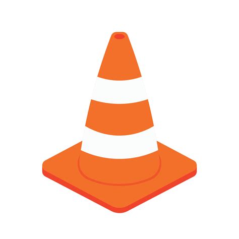 Traffic Cone Icon Clipart in Animated Cartoon Vector Illustration 15715525 Vector Art at Vecteezy