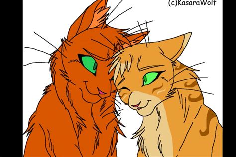 Firestar x sandstorm | Warrior cats, Warrior cats art, Warrior cat