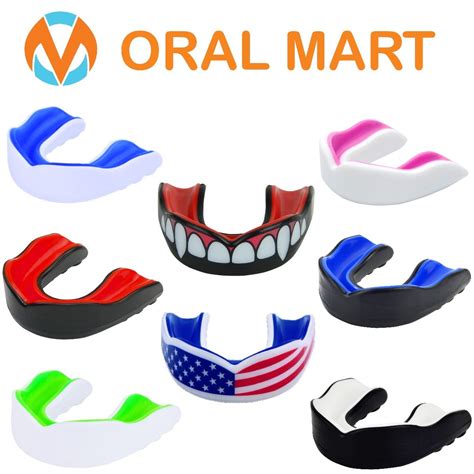 Oral Mart Sports Youth Mouth Guard for Kids (USA Flag & Fangs & 15 Best Colors to Choose from ...