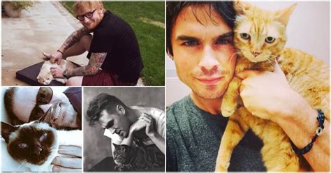 8 Male Celebrities Who Love Cats - Cole & Marmalade