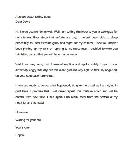 Apology Letter To A Friend You Hurt For Your Needs - Letter Template Collection