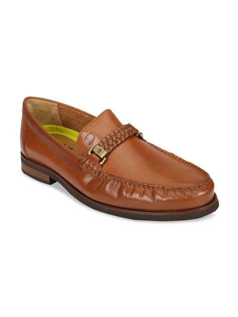 Buy Florsheim Men Tan Brown Leather Loafers - Casual Shoes for Men ...