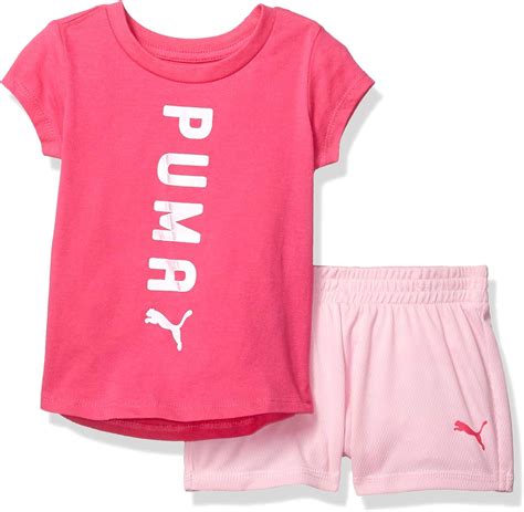 Puma Baby Girls Short Set, Fuchsia Purple, 24 Months: Amazon.co.uk: Clothing