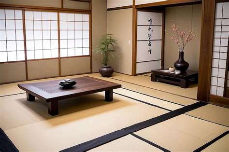 Premium Photo | Japanese Tatami Mat Flooring Design