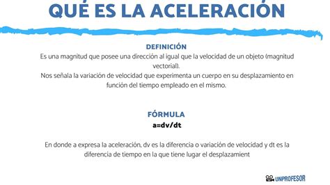 Qué es la ACELERACIÓN de un cuerpo y su fórmula - [con VÍDEO!]