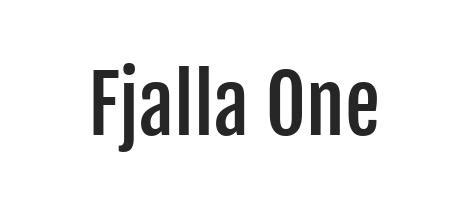 Fjalla One - Font Family (Typeface) Free Download TTF, OTF - Fontmirror.com