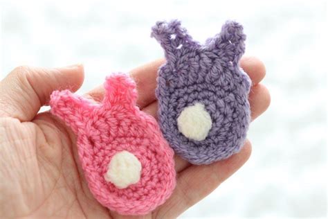 How to Crochet a Bunny Appliqué: Free Pattern - Bella Coco Crochet