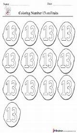 30 Number 13 Coloring Pages  Free Printable sketch template