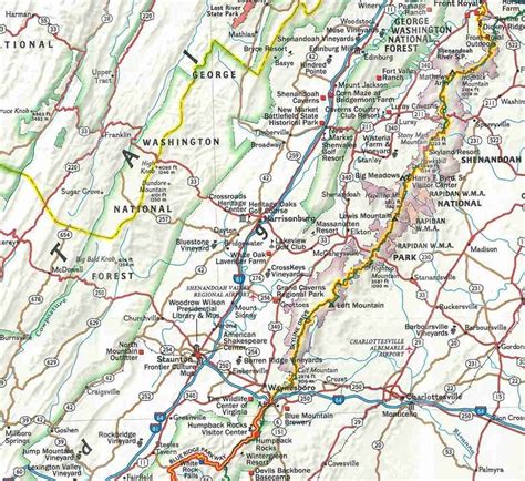 Printable Blue Ridge Parkway Map