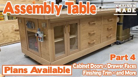 How to Build a Mobile Workbench / Assembly Table / Outfeed Table: Part ...