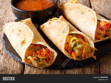 Indian Street Veg Roll Image & Photo (Free Trial) | Bigstock