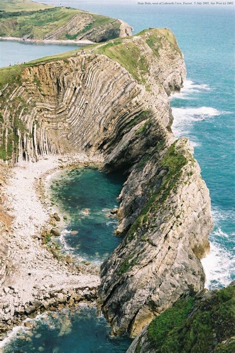 This is Stair Hole, next to Lulworth, and is an immature cove, eventually it will expand into ...