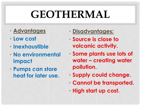 Geothermal Energy Pros And Cons