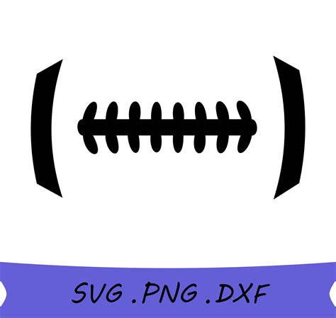 Football Laces Svg, Football Outline, Football Stitch Images For Cricut ...