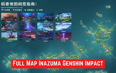 Bocoran Full Map Inazuma Genshin Impact, Bakal Ada 3 Pulau Lagi?