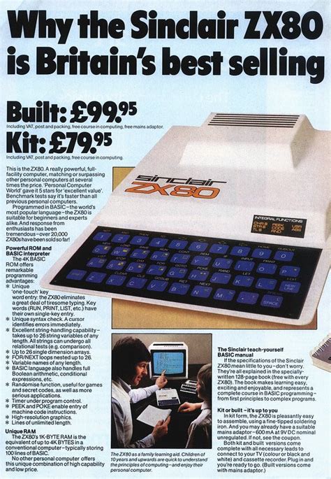 Kit or Build: Sinclair ZX80 : r/nostalgictech