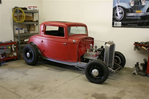 1932 Ford 3-Window Coupe Original Steel Body Hot Rod Flathead 1933 1934 ...