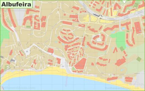 Albufeira old town map - Ontheworldmap.com