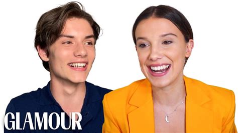 Millie Bobby Brown and Louis Partridge Take a Friendship Test | Glamour ...