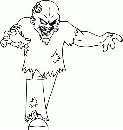 Spongebob Zombie Coloring Pages Coloring Pages