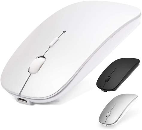 White Wireless Mouse for MacBook/ iPad PRO Air (iPad OS 13 and Above ...