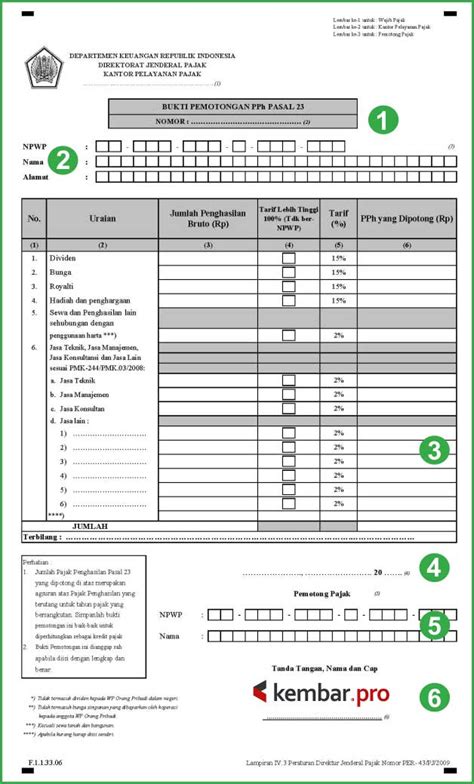 Ekspedisi Di Bukti Potong Pph 23 Termasuk Jasa Apa