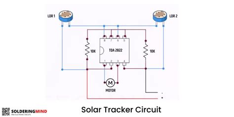 Solar Tracking System Circuit Diagram