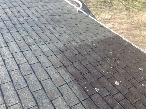 Power washing roof before and after | Western Mass Handyman