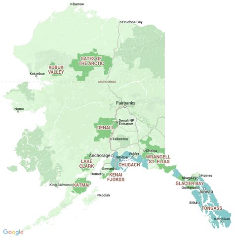 Map Of National Parks In Alaska – The World Map