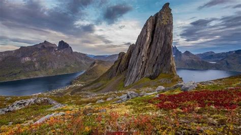 View of Segla from Hesten trail, Senja | Norway • Many peaks on Senja ...