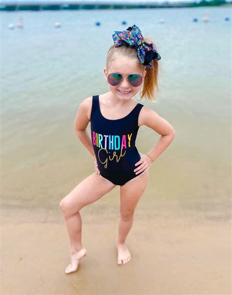 Birthday Girl Swimsuit. Girls Swimsuit. Girls Swimwear. Girls | Etsy