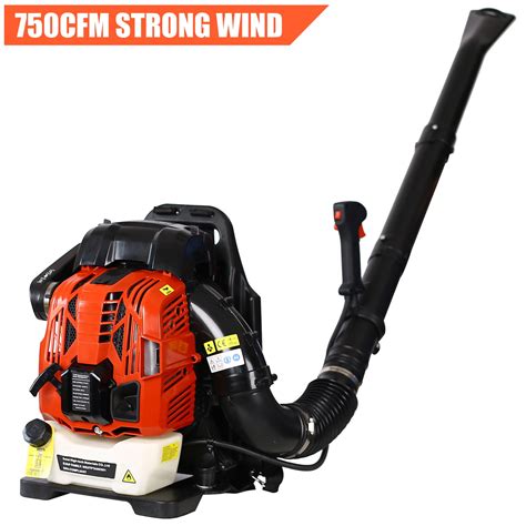 Upgraded Leaf Blower, 76CC 2-Cycle Cordless Leaf Blower Gas Powered, 750CFM Powerful Backpack ...